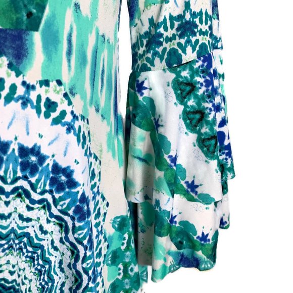 Sol RHR Tunic Stretch Tie Dye Tunic Blouse Pockets - Picture 5 of 8